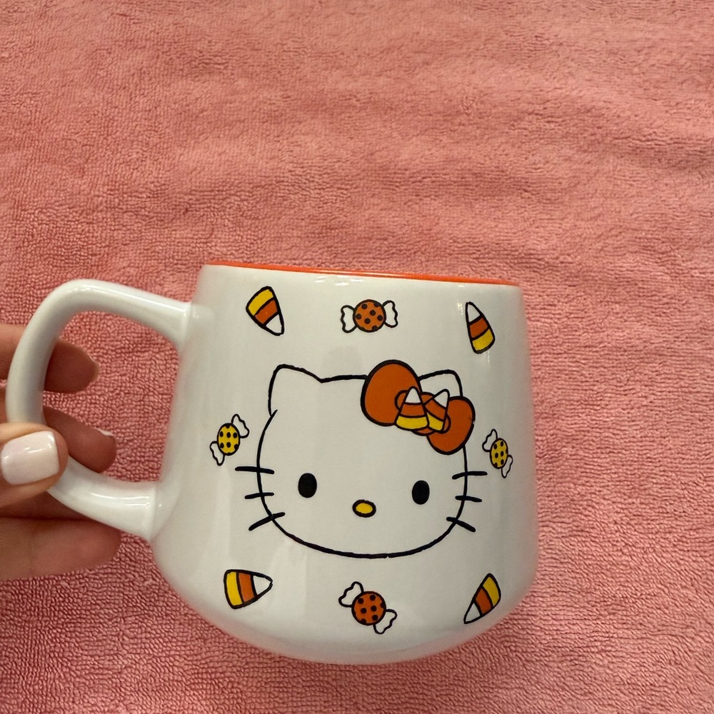 Hello Kitty Ceramic Mug with Pink and White Design
